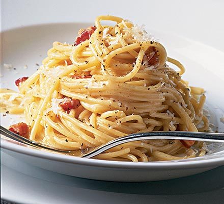 Italian Pasta Recipe- Spaghetti Carbonara